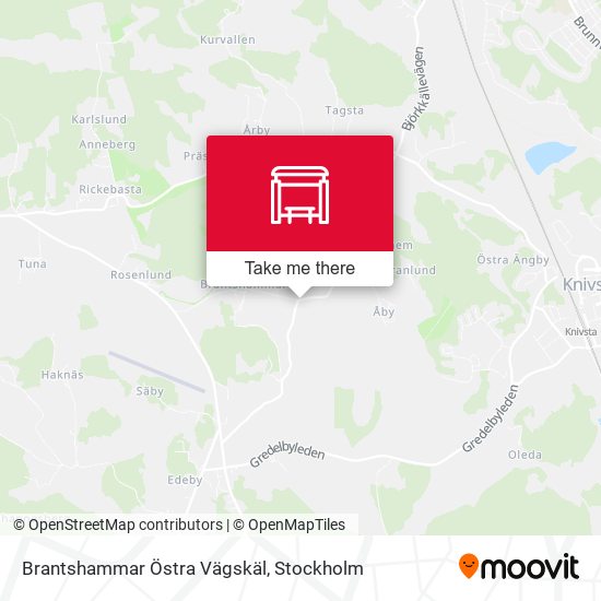 Brantshammar Östra Vägskäl map