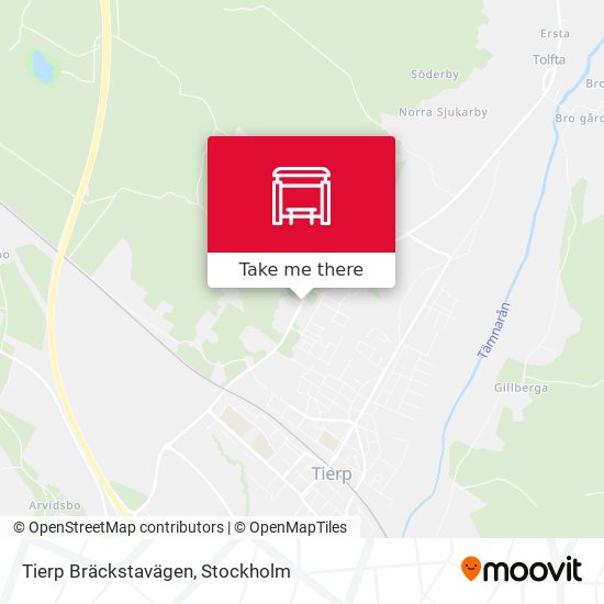 Tierp Bräckstavägen map