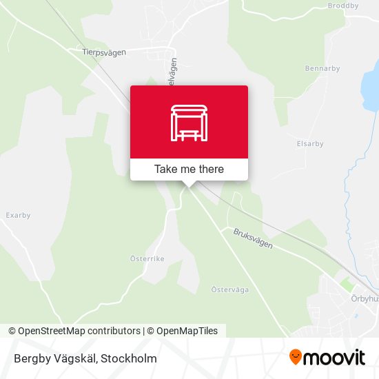 Bergby Vägskäl map