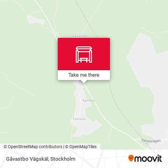 Gåvastbo Vägskäl map