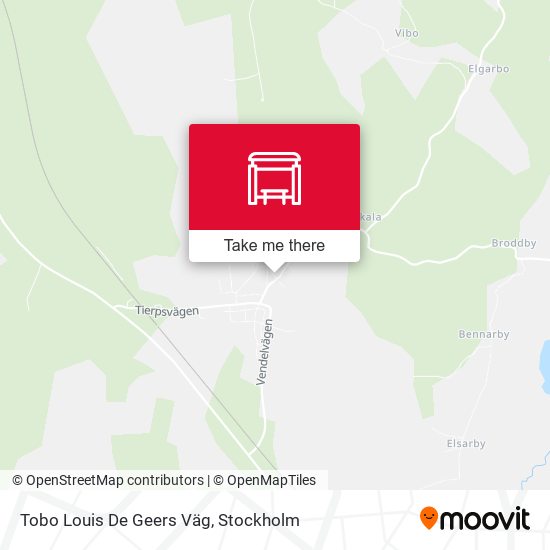 Tobo Louis De Geers Väg map