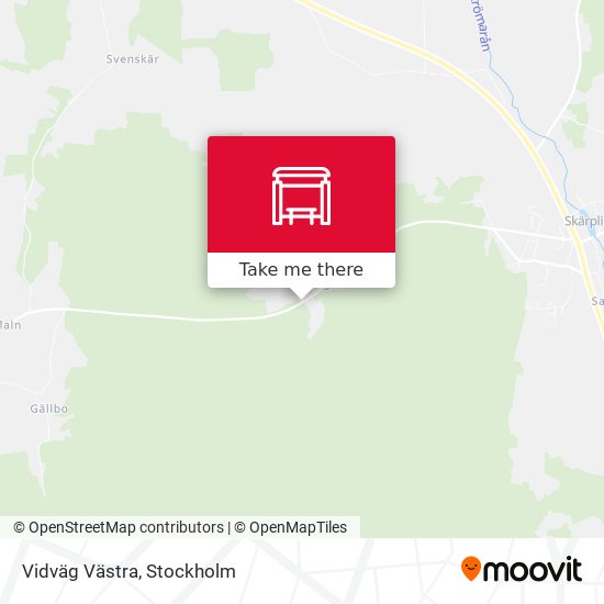 Vidväg Västra map