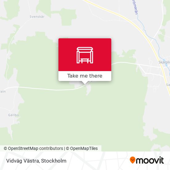 Vidväg Västra map