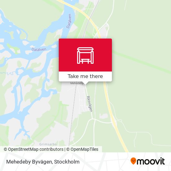 Mehedeby Byvägen map