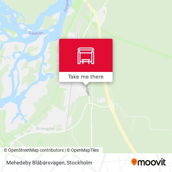 Mehedeby Blåbärsvägen map