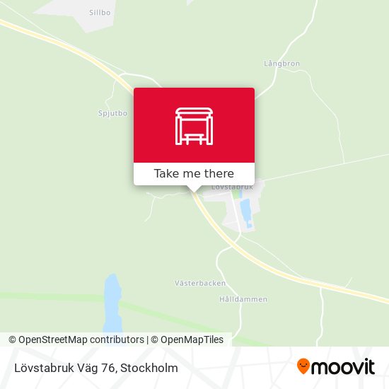 Lövstabruk Väg 76 map