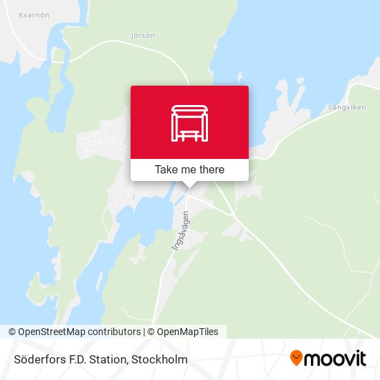 Söderfors F.D. Station map