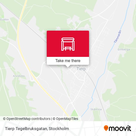 Tierp Tegelbruksgatan map