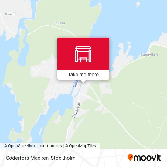 Söderfors Macken map