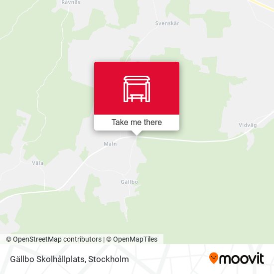 Gällbo Skolhållplats map