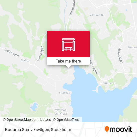 Bodarna Stenviksvägen map