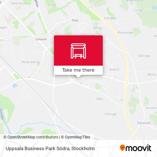 Uppsala Business Park Södra map