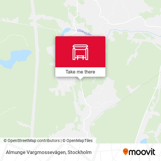 Almunge Vargmossevägen map