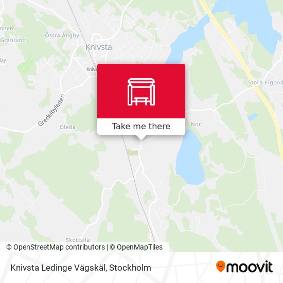 Knivsta Ledinge Vägskäl map