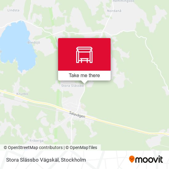 Stora Slässbo Vägskäl map