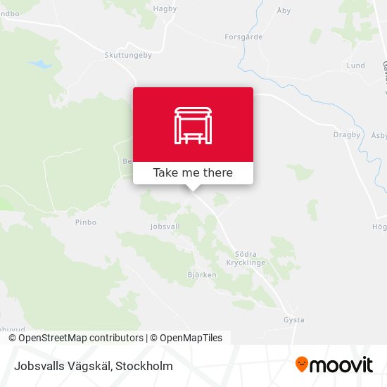 Jobsvalls Vägskäl map