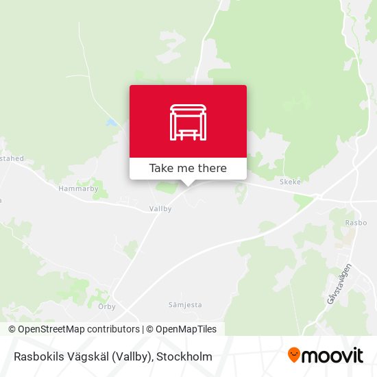 Rasbokils Vägskäl (Vallby) map