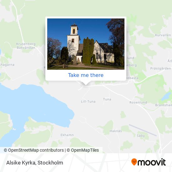 Alsike Kyrka map