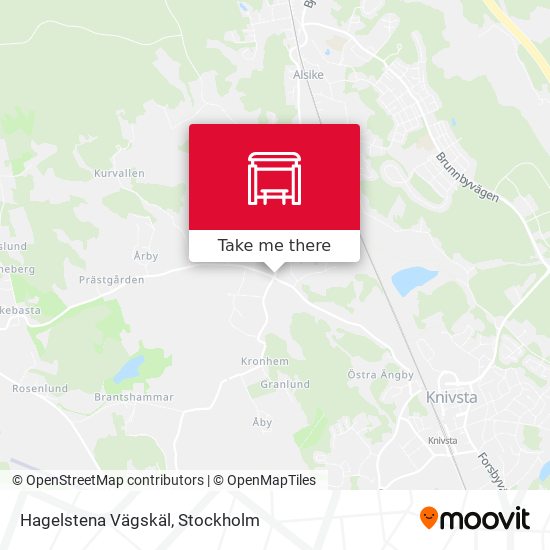 Hagelstena Vägskäl map