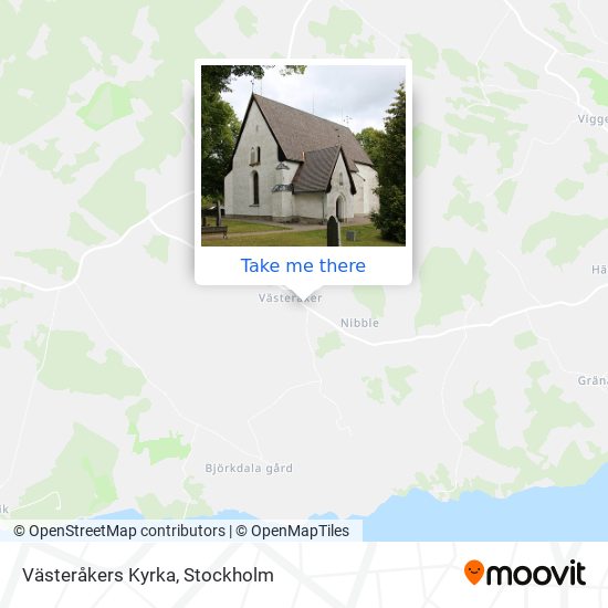 Västeråkers Kyrka map