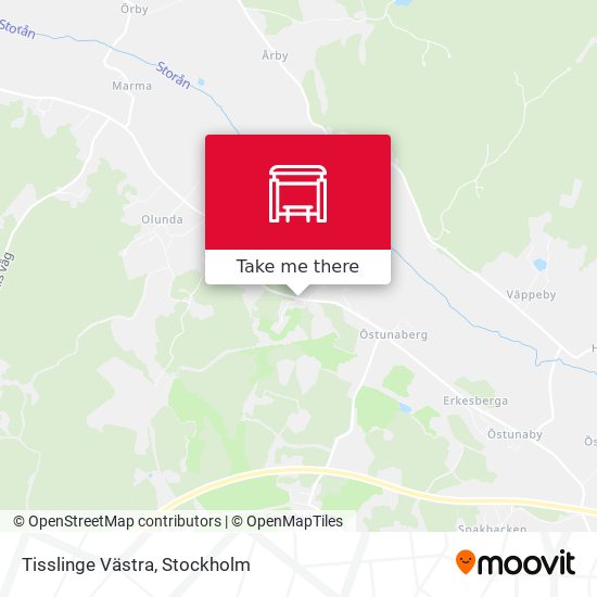 Tisslinge Västra map