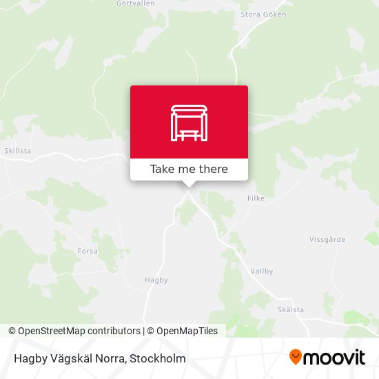 Hagby Vägskäl Norra map