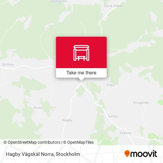 Hagby Vägskäl Norra map