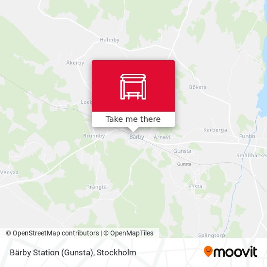 Bärby Station (Gunsta) map