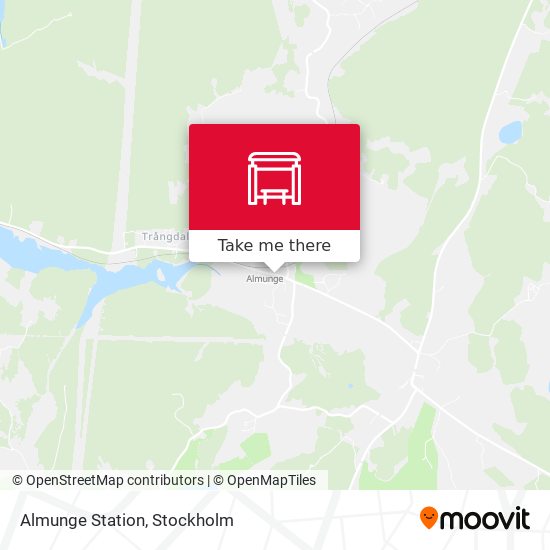 Almunge Station map