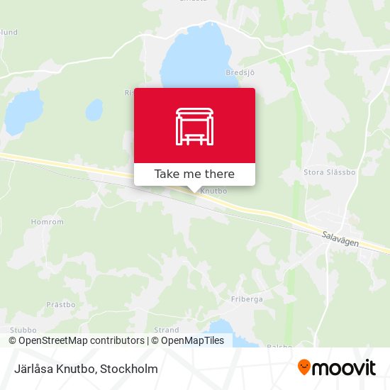 Järlåsa Knutbo map