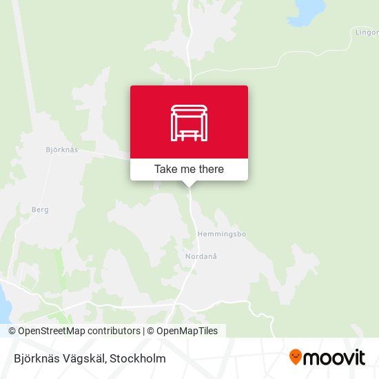 Björknäs Vägskäl map