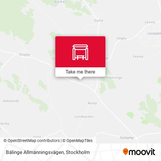 Bälinge Allmänningsvägen map