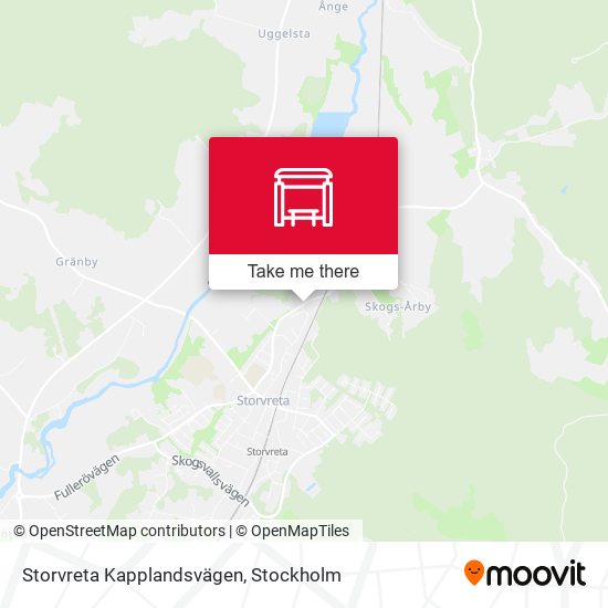 Storvreta Kapplandsvägen map