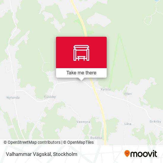 Valhammar Vägskäl map