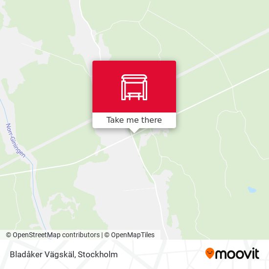 Bladåker Vägskäl map