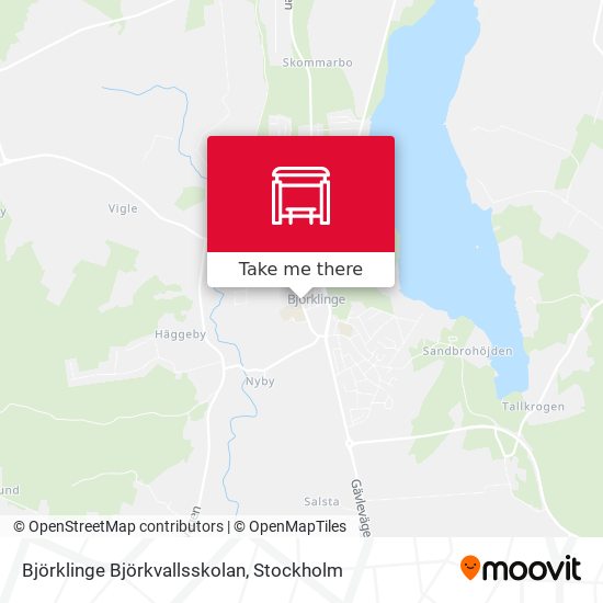 Björklinge Björkvallsskolan map
