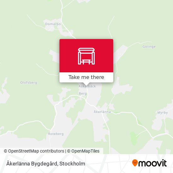 Åkerlänna Bygdegård map