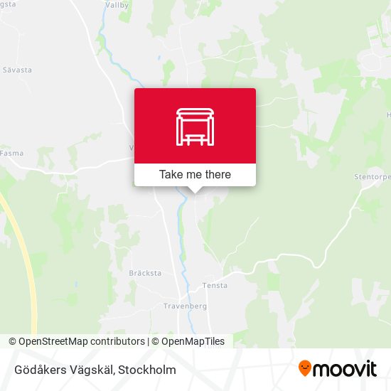 Gödåkers Vägskäl map