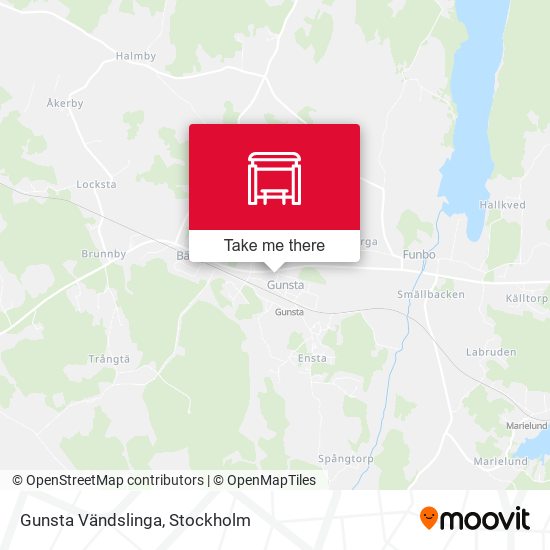 Gunsta Vändslinga map
