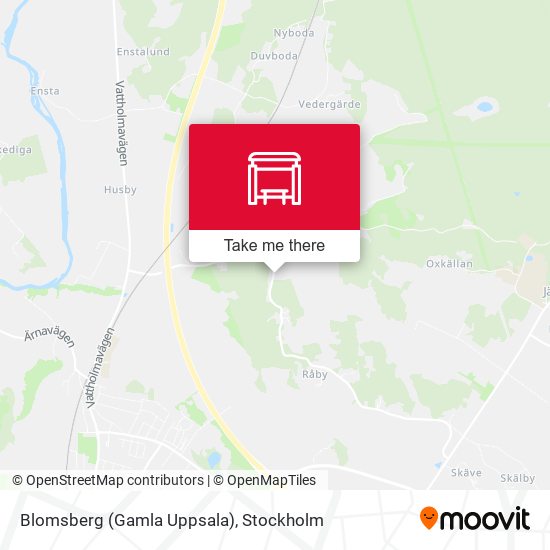 Blomsberg (Gamla Uppsala) map