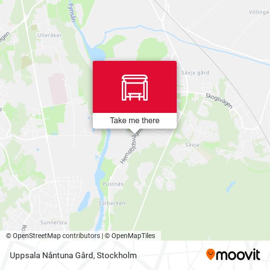 Uppsala Nåntuna Gård map