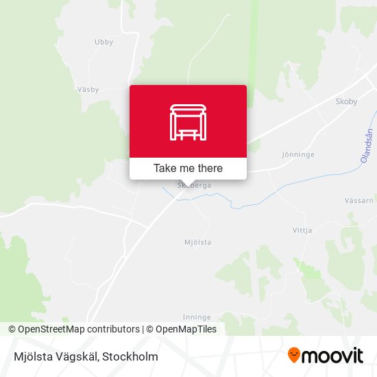 Mjölsta Vägskäl map
