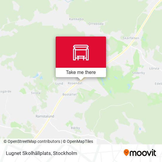 Lugnet Skolhållplats map