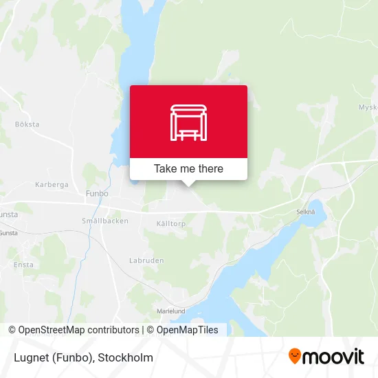 Lugnet (Funbo) map