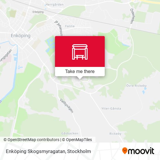 Enköping Skogsmyragatan map