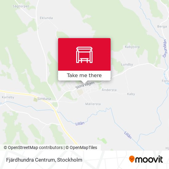Fjärdhundra Centrum map