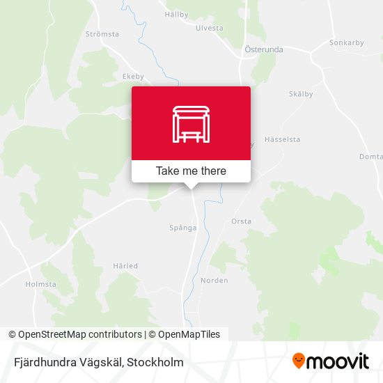 Fjärdhundra Vägskäl map
