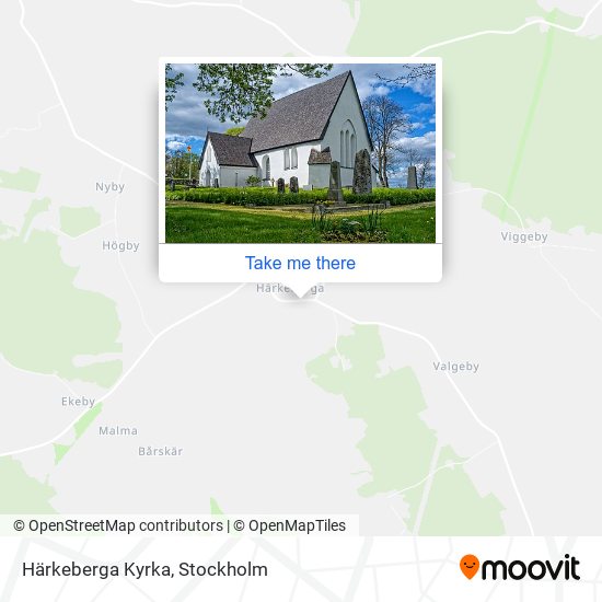 Härkeberga Kyrka map