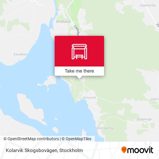 Kolarvik Skogsbovägen map