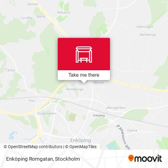 Enköping Romgatan map